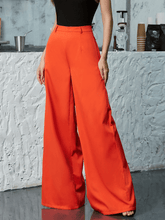 Zip Back Wide Leg Pants - Shah S. Sahota